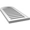 Ekena Millwork Round Top Surface Mount PVC Gable Vent: Functional, w/ 2"W x 1-1/2"P Brickmould Frame, 14"W x 32"H GVPRT14X3202SF - alternate 4
